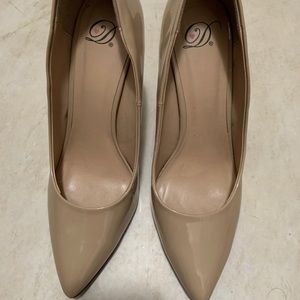 Nude Patent Heels
